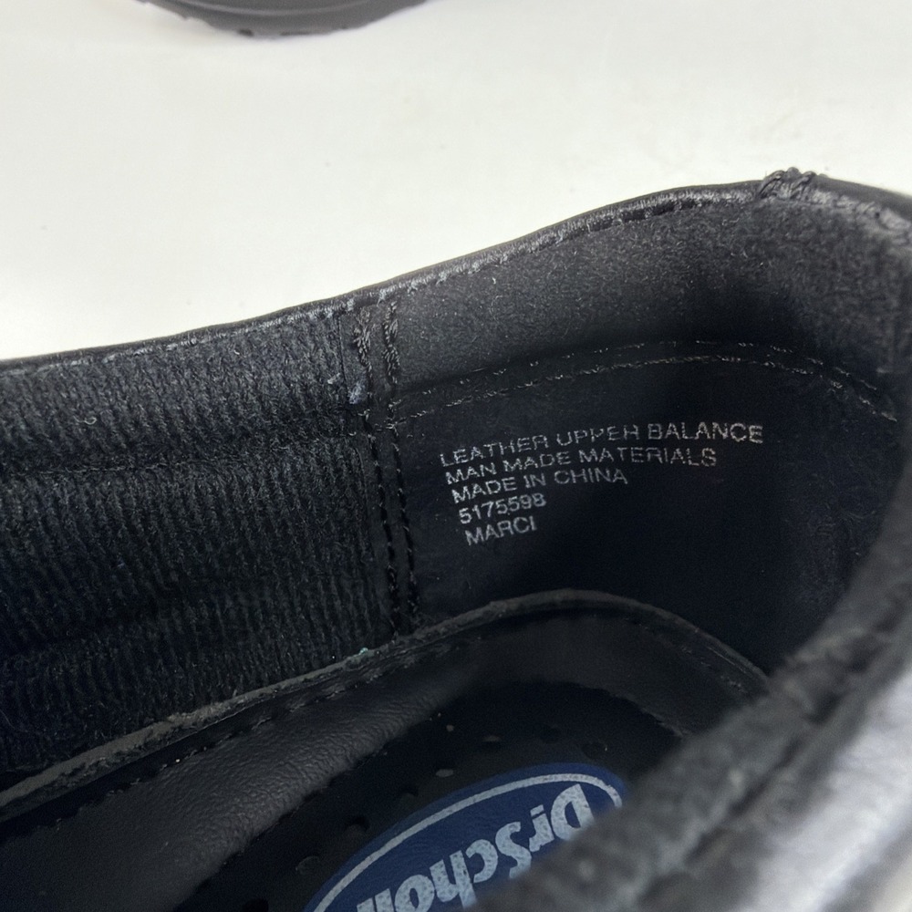 Dr Scholls Womens 7.5 M Black Leather Gel Pac Slip On Work Shoes Zip Comfort - Picture 8 of 10
